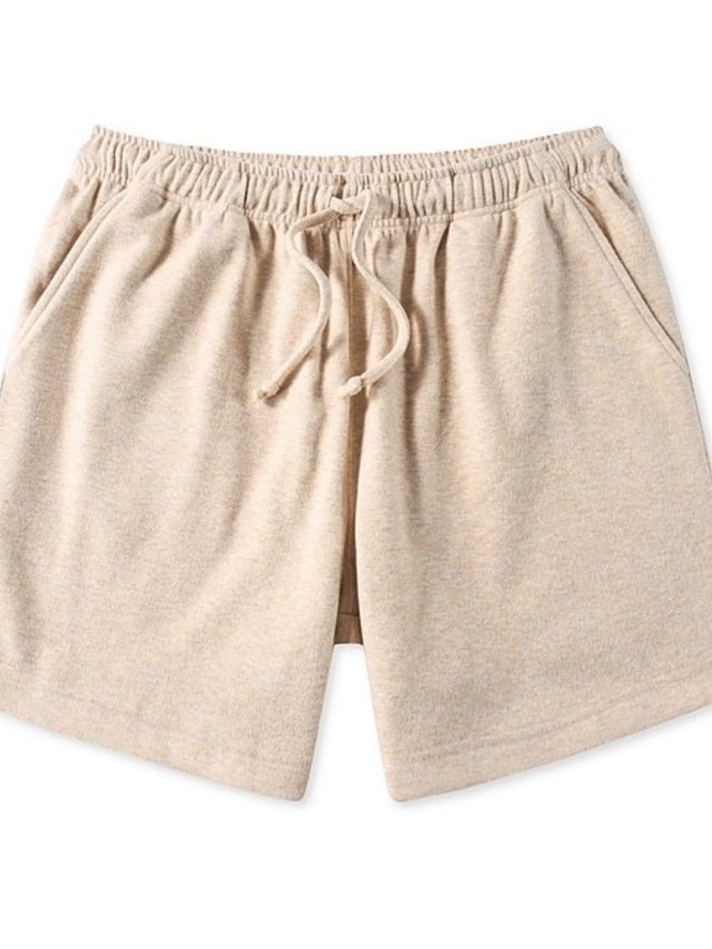 CHUBBIES MENS KNIT SWEATSHORT TAN CREAM MEDIUM 5”